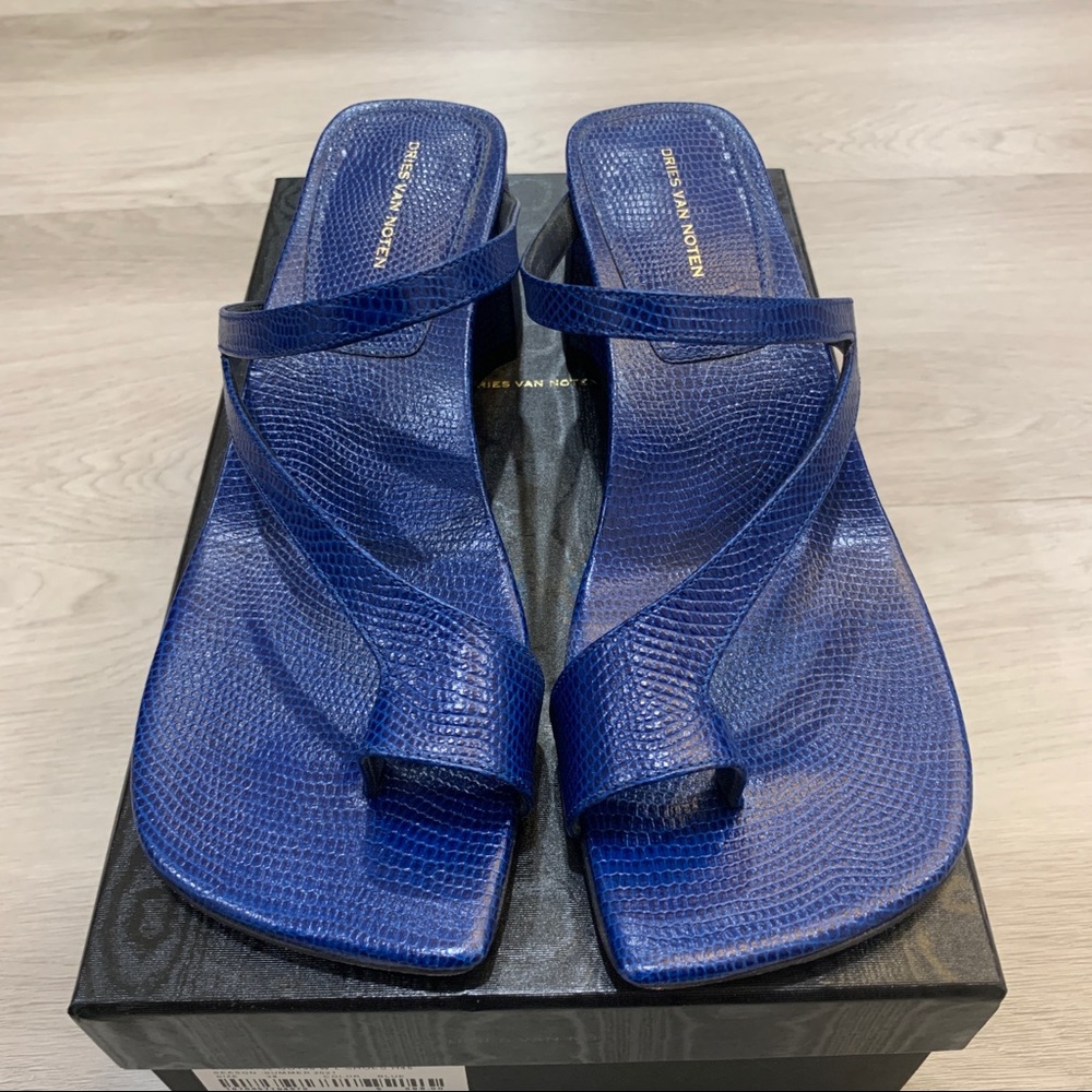 Dries Van Noten SS21 Blue Sandals